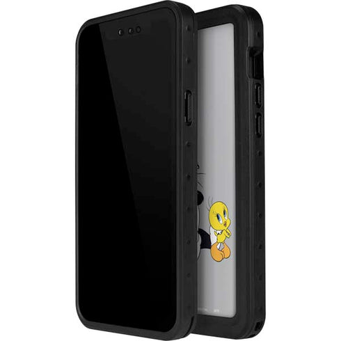 Looney Tunes Sylvester Tweety Bird Crossed Arms iPhone 15 Plus Waterproof Case